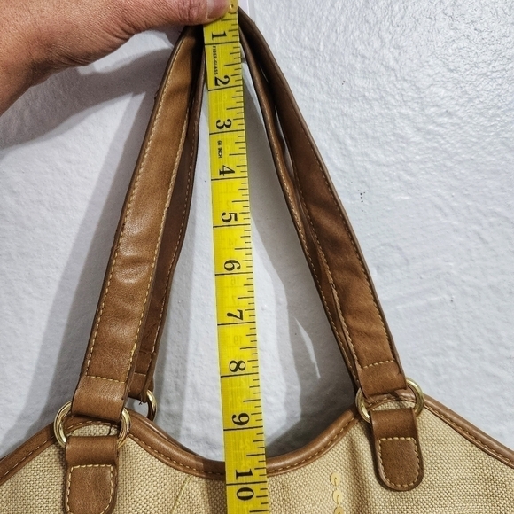 VINTAGE Linen Sequin Shoulder Bag - Picture 8 of 13